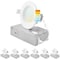 Luxrite 3 Inch Ultra Thin LED Recessed Downlights 5 CCT Selectable 2700K-5000K 6W 400LM Dimmable 6-Pack LR23730-6PK - alternate 1